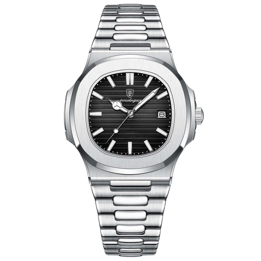 Relógio Masculino Poedagar Nautilus 40 mm | Caixa + Ajustador de Pulseira
